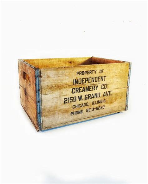 crystal creamery wooden box no metal|VINTAGE IDAHO CREAMERY MILK CRATE .